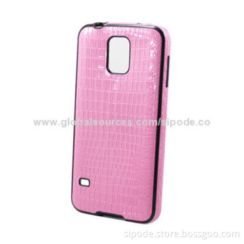 IML leather design TPU phone case for Samsung Galaxy S5